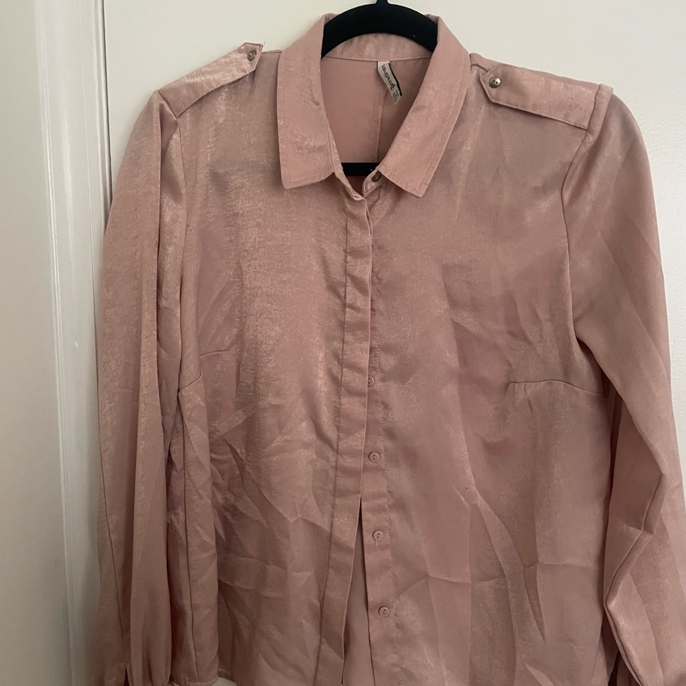 Stradivarius Satin Shirt worn once